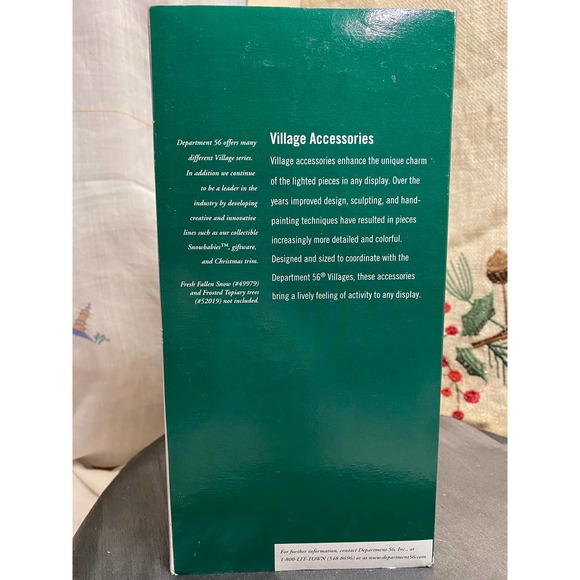 Dept 56 Village Accessory Village Lookout Tower 1999, Faux wood w snowy accents - Picture 4 of 11